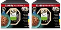 SHEBA Schale Nassfutter Multipack Mega-Pack Sauce Collection Feine Vielfalt