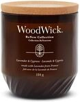 WoodWick ReNew Duftkerze mit knisterndem Docht | Mittelgro&szlig;e Kerze in Lavender &
