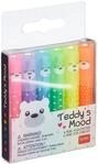 Legami - 6er Set Mini Textmarker Teddy's Mood, 6 St&uuml;ck (1er Pack)