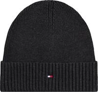 Tommy Hilfiger Herren Strickm&uuml;tze Flag Cotton Beanie mit Kaschmir, Mehrfarbig