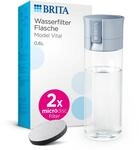 BRITA Wasserfilter Flasche Model Vital hellblau (600ml) inkl 2 MicroDisc Filter &ndash;