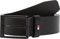 Tommy Hilfiger Herren G&uuml;rtel Layton 3,5 cm Lederg&uuml;rtel, Schwarz (Black), 105...