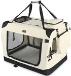 VOUNOT Hundebox faltbar, Transportbox Katze Hunde, Hundetasche, Oxford-Gewebe,