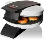 Cloer 6121 Donut Maker f&uuml;r 6 Mini-Donuts oder Bagels, Antihaftbeschichtung, rote