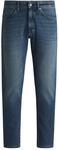 BOSS Herren Onyx BO Schwarze Tapered-Fit Jeans aus bequemem Stretch-Denim