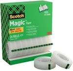 Scotch Magic Tape - Vorteilspack, 24 Rollen, 19 mm x 33 m - Unsichtbares Klebeband