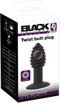Black Velvets Black Velvets Twist vibrierender Analplug Schwarz One Size