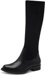 Tamaris COMFORT Damen Hohe Stiefel ohne Absatz mit Rei&szlig;verschluss Elegant