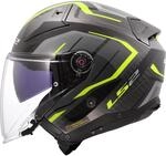 LS2, Jet-Motorradhelm INFINITY II CARBON URUS H-V Yellow, 3XL