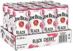 Jim Beam Black Cherry RTD | Whiskey Mixgetr&auml;nk | 10% Vol | 12 x 0,33l