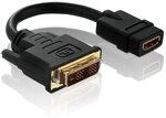 PureLink PI065 High Speed DVI/HDMI-Adapter (DVI-D Stecker (18+1) auf HDMI A...