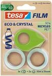 tesafilm eco & crystal Klebeband - transparenter Klebefilm aus wiederverwertetem