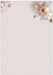 SIGEL Weihnachtsbriefpapier Christmas in Rose Gold A4 100 Blatt