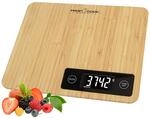 ProfiCook&reg; K&uuml;chenwaage aus 100% Bambus | K&uuml;chenwaage digital | Messbereich...