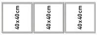 Schipper 605270766 Malen nach Zahlen, Alurahmen Triptychon, 120 x 40 cm, Silber...