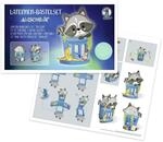 Ursus 18740002F - Laternen-Bastelset Waschb&auml;r, Komplett-Set zum Selber-Basteln einer