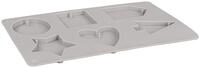 Rayher 36110000 Silikon-Gie&szlig;form Deko-Formen, 14,5 x 26 x 1 cm, 6 Motive, Form zum