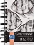 Oxford Skizzen-Block A6 Hardcover mit Spiralbindung, 160 Seiten, 100g Papier,