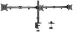 Logilink Monitorhalterung aus Aluminium f&uuml;r 3 Monitore (17&ndash;27"), Arml&auml;nge:...