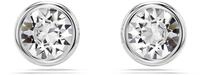 Swarovski Imber Ohrstecker, Wei&szlig;e, Rhodinierte Ohrringe mit Strahlenden Swarovski