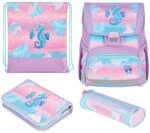 herlitz Schulranzen Set 4-teilig Loop 17 L Ergonomischer Tornister mit geringem