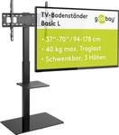 goobay TV-Bodenst&auml;nder 37&ndash;70 Zoll, schwenkbar &plusmn;35&deg;, h&ouml;henverstellbar, VESA