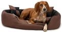 lionto Hundebett 4-in-1 mit Wendekissen aus robustem Oxford, 85x70 cm, Heimtierkissen