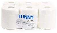 Funny Papierhandtuch-Rolle, hochweiss, Innenzug, 20 cm, 1-lagig, 1er Pack (1 x 6