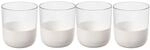 Villeroy & Boch &ndash; Manufacture Rock blanc Whisky-Tumbler Set 4 teilig Wei&szlig;,