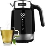 Cecotec Elektrischer Wasserkocher ThermoSense 600 Touch Black, 1,7 l, 2.200 W,