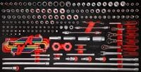 KS Tools 813.0183 1/4'' + 3/8'' Steckschl&uuml;ssel-Satz in Schaumstoffeinlage,...