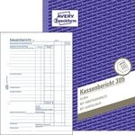 AVERY Zweckform 305 Kassenbericht (A5, 50 Blatt, mikroperforiert, retrograde