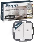Kopp ATHENIS Jalousieschalter in Rein-Wei&szlig; - Hochwertiger Rolladenschalter-Unterputz