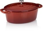 kela Br&auml;ter Gusseisen oval, 4l, Calido, Gussbr&auml;ter mit Deckel, rot | Induktion,
