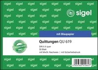 SIGEL QU619 Quittungsblock A6 quer, 50 Blatt