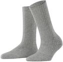 FALKE Damen Socken Cosy Wool Boot W So Wolle Kaschmir einfarbig 1 Paar, Grau Light