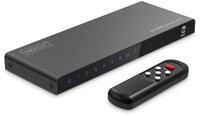 DIGITUS HDMI Switch 5x1 &ndash; 5 In 1 Out &ndash; UHD 4K/60 Hz &ndash; HDCP 2.2 & HDMI 2.0 