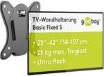 goobay Flache Universal TV Wandhalterung, Halterung f&uuml;r Monitor, max. 25kg,...