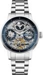 Ingersoll The Jazz Automatik Herren Armbanduhr aus Edelstahl in der Farbe Silber-Blau