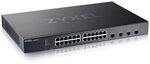 Zyxel 24-Port Gigabit Ethernet Switch | Smart-Managed | 4X 10G SFP+ Slots | Hybrid