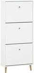 Schildmeyer Bjarne Schuhschrank 158673, wei&szlig; matt, 59,8 x 19,5 x 131 cm,