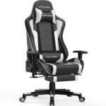 GTPLAYER Gaming Stuhl Gamer Stuhl mit Fu&szlig;st&uuml;tze Bluetooth Lautsprecher