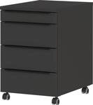 Germania Rollcontainer 4377-547, in Graphit, mit Utensilienfach, 42 x 63 x 60 cm
