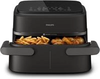 Philips Airfryer 1000 Serie Hei&szlig;luftfritteuse, Schwarz, 7,1 L | Flexibler Korb,