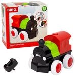 BRIO - 30411 Push & Go Zug mit Dampf - Spielzeug f&uuml;r Kleinkinder ab 18 Monate