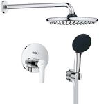 GROHE Start 250, Unterputz Duschsystem (25cm Regendusche mit Mischbatterie,