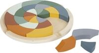 small Foot Farbenpuzzle &bdquo;Safari aus Holz, Kreativspiel zum Bauen, Stapeln und