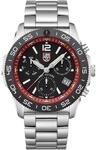 Luminox Pacic Driver Chrono Uhr f&uuml;r Herren in der Farbe Silber mit Armband aus