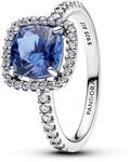 Pandora Sterling silver Mixed stone Blue 193550C01 Damenring