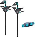 wolfcraft XL Einhandzwingen-Set PRO MAX I 8663060 I 250 kg Spannkraft f&uuml;r h&ouml;chste